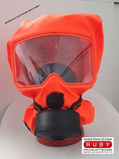 Frontansicht BRANDSCHUTZ-FLUCHTHAUBE H900 CO ABEK P